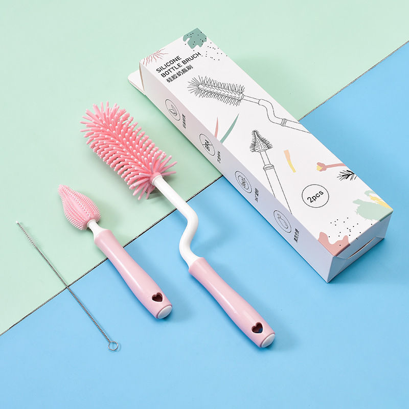 Baby Silicone Bottle Brush Set
