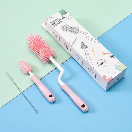 Baby Silicone Bottle Brush Set