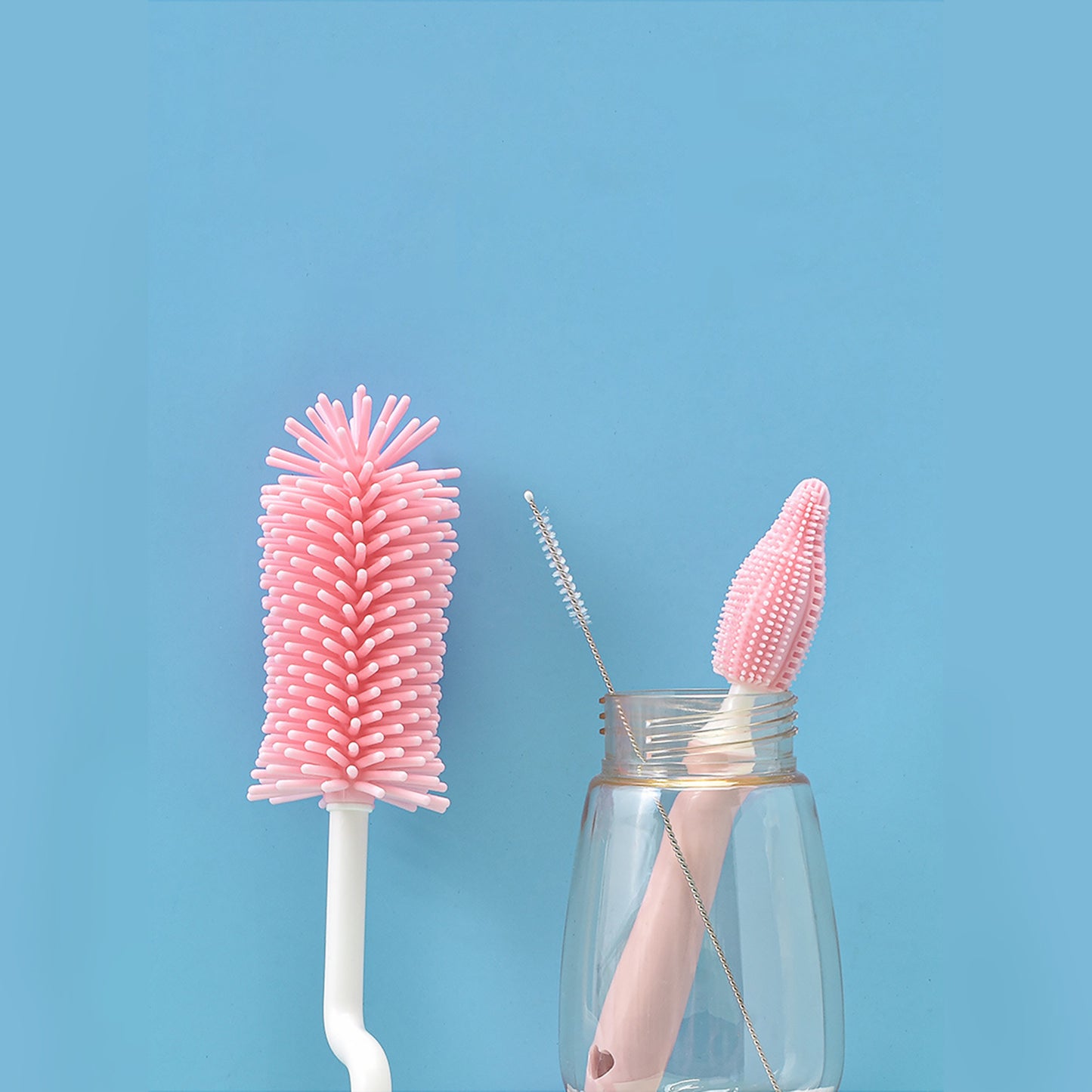 Baby Silicone Bottle Brush Set