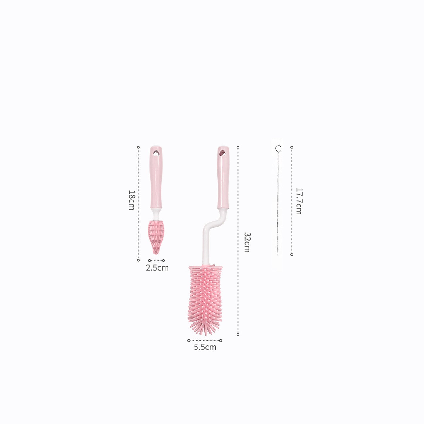 Baby Silicone Bottle Brush Set