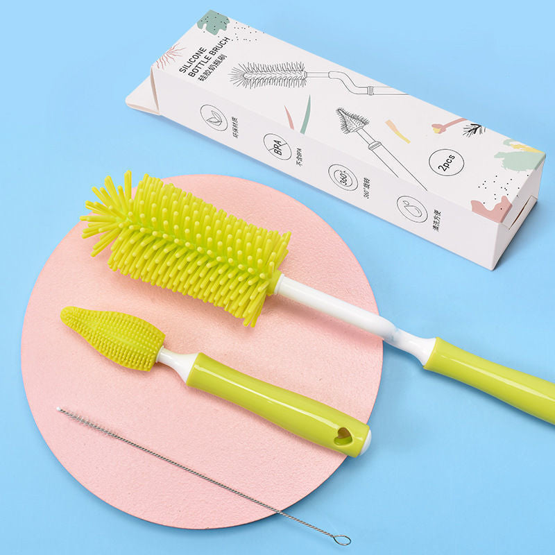 Baby Silicone Bottle Brush Set