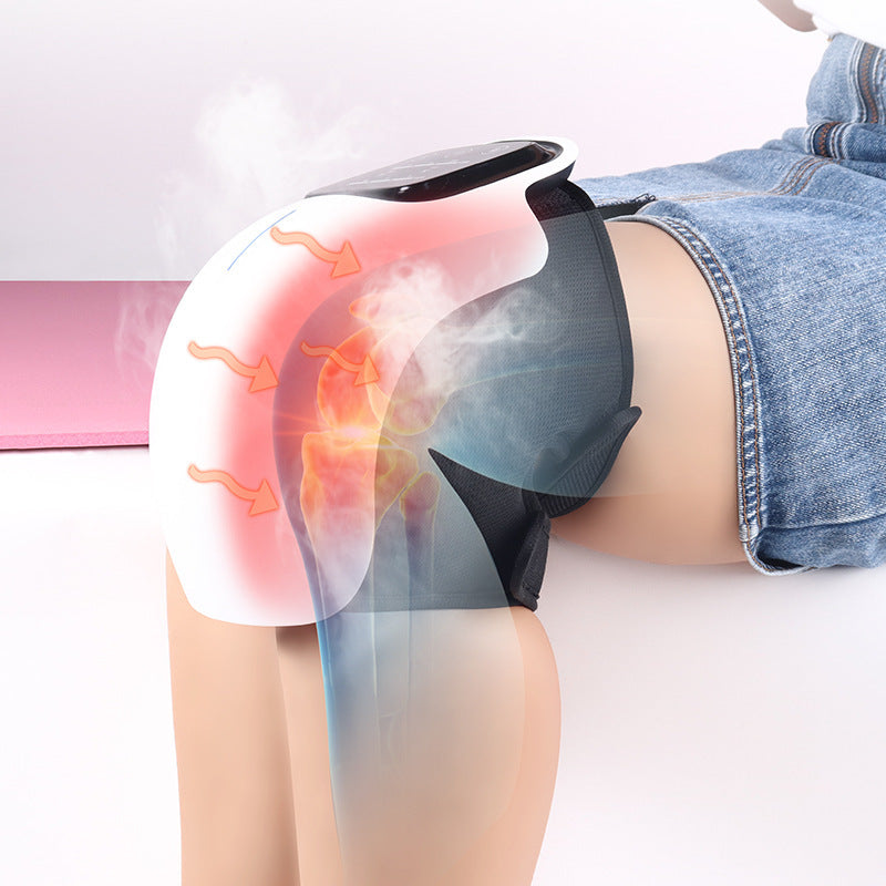 Genouillère avec compresse chaude et vibration