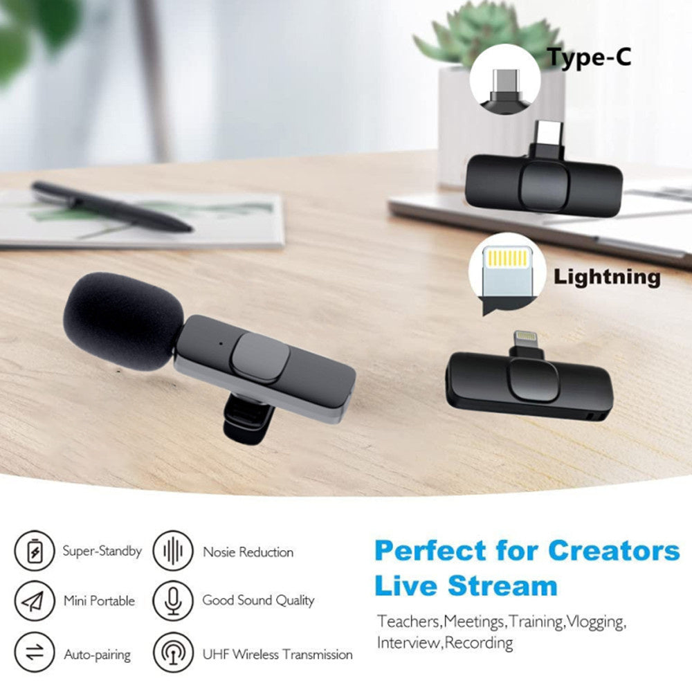 Wireless Lavalier Portable Microphone