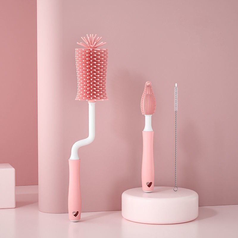 Baby Silicone Bottle Brush Set