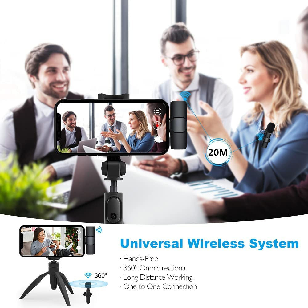 Wireless Lavalier Portable Microphone