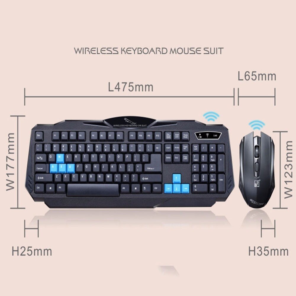 Durable and Stylish Wireless Keyboard & Mouse Combo