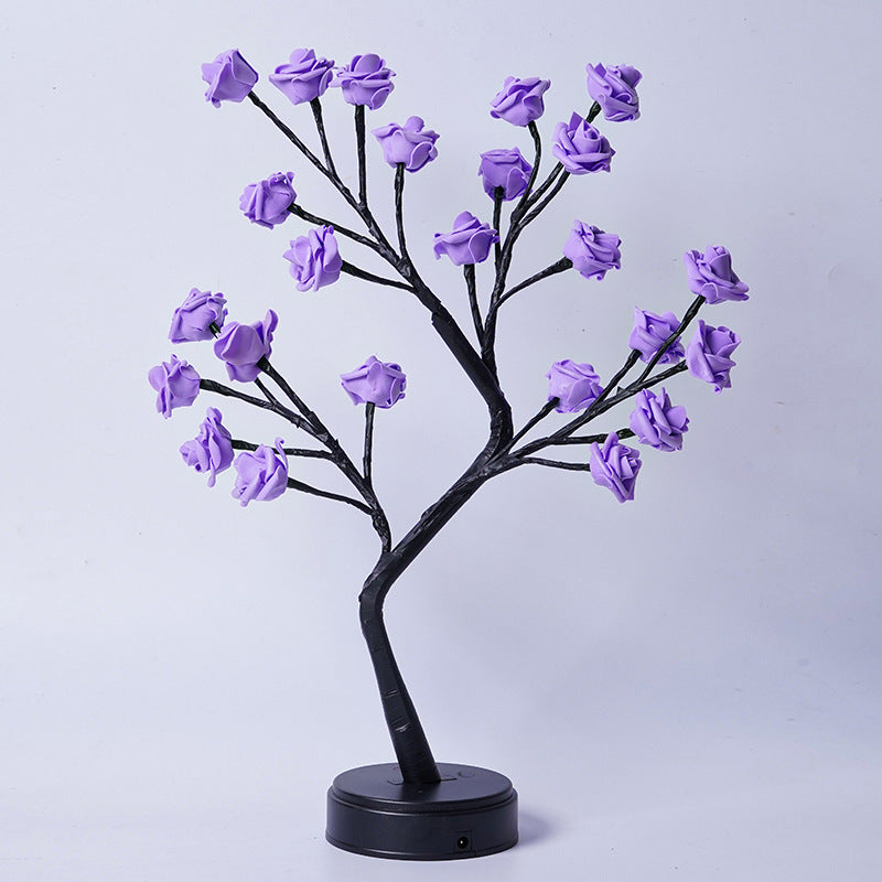 USB-Powered 3D Rose Tree Table Lamp