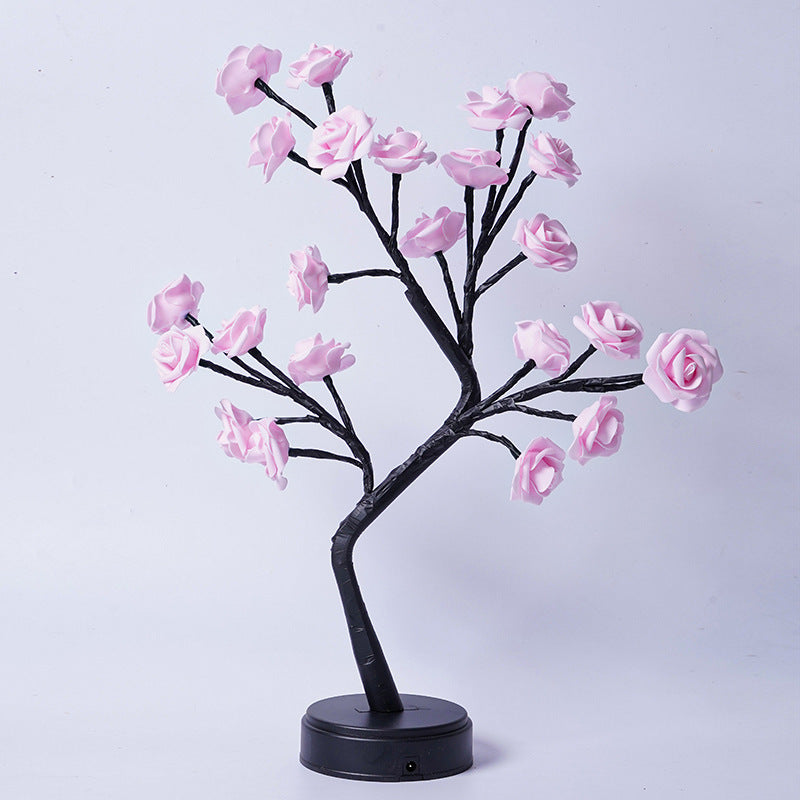 USB-Powered 3D Rose Tree Table Lamp