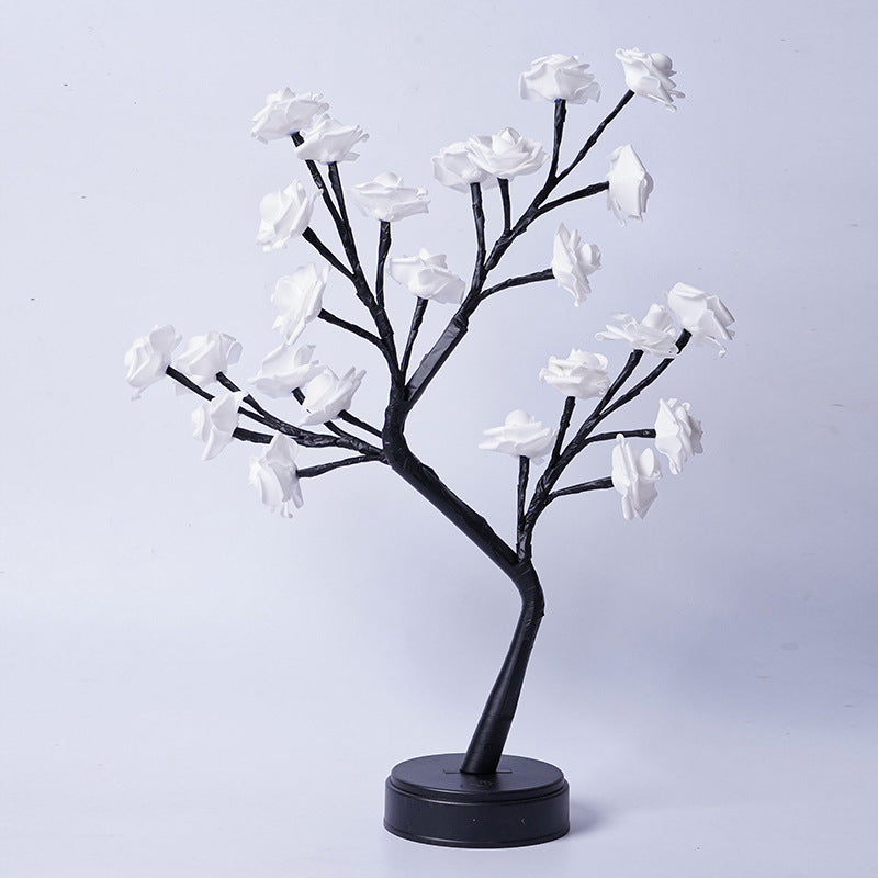 USB-Powered 3D Rose Tree Table Lamp