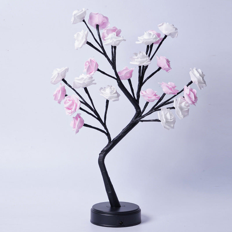 USB-Powered 3D Rose Tree Table Lamp
