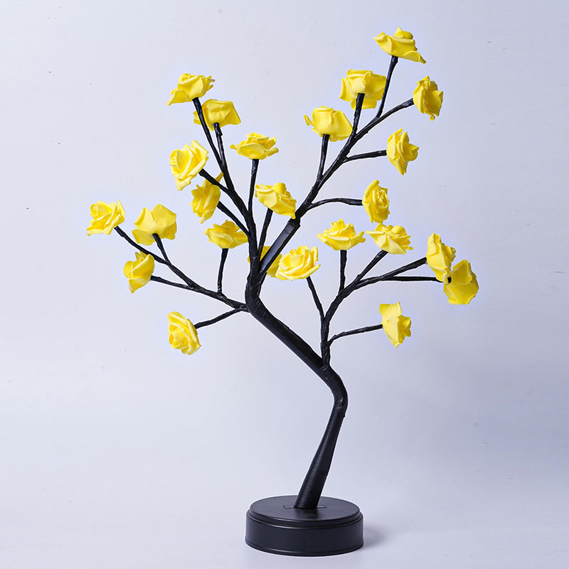 USB-Powered 3D Rose Tree Table Lamp