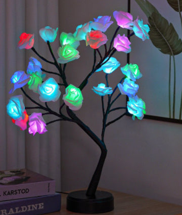 USB-Powered 3D Rose Tree Table Lamp