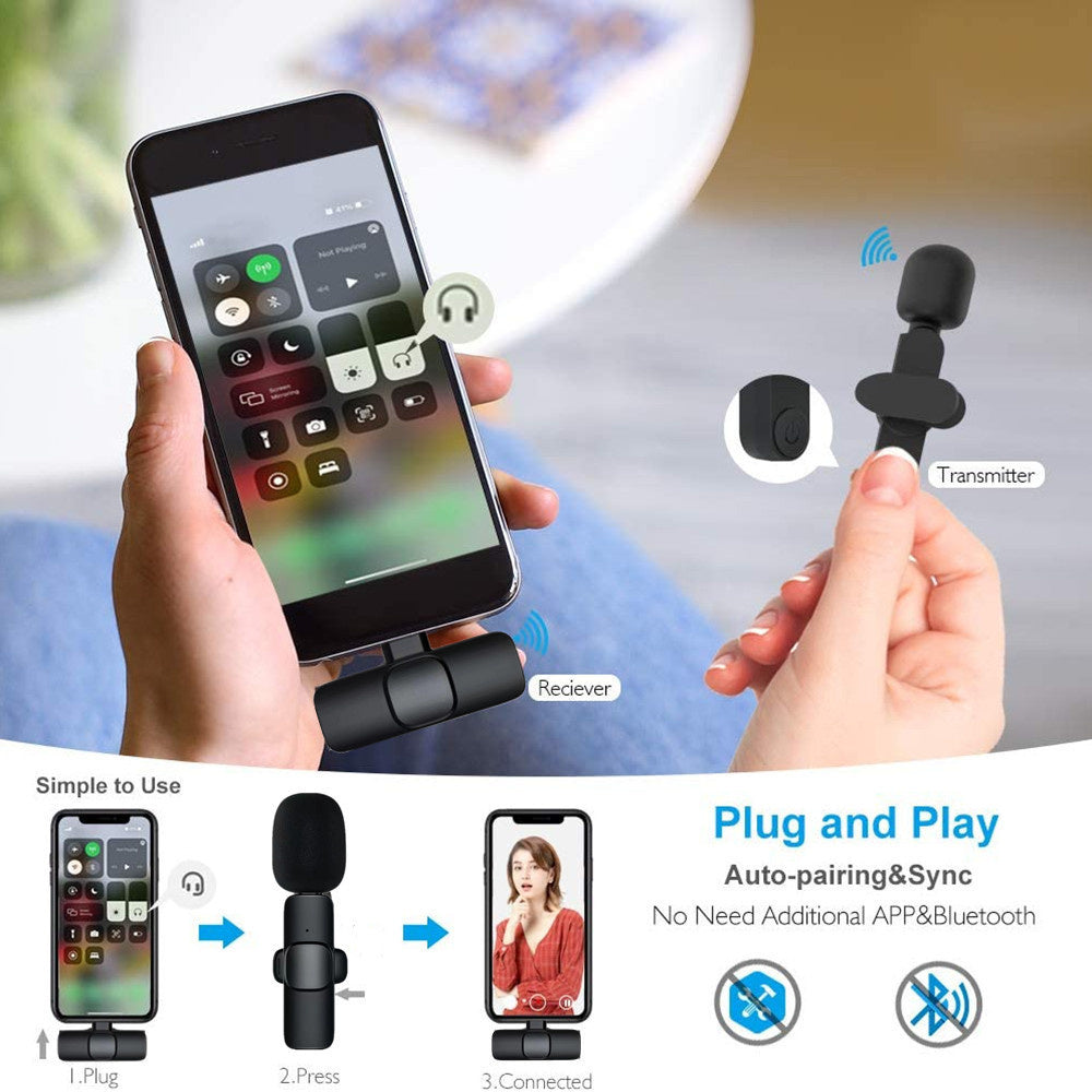 Wireless Lavalier Portable Microphone